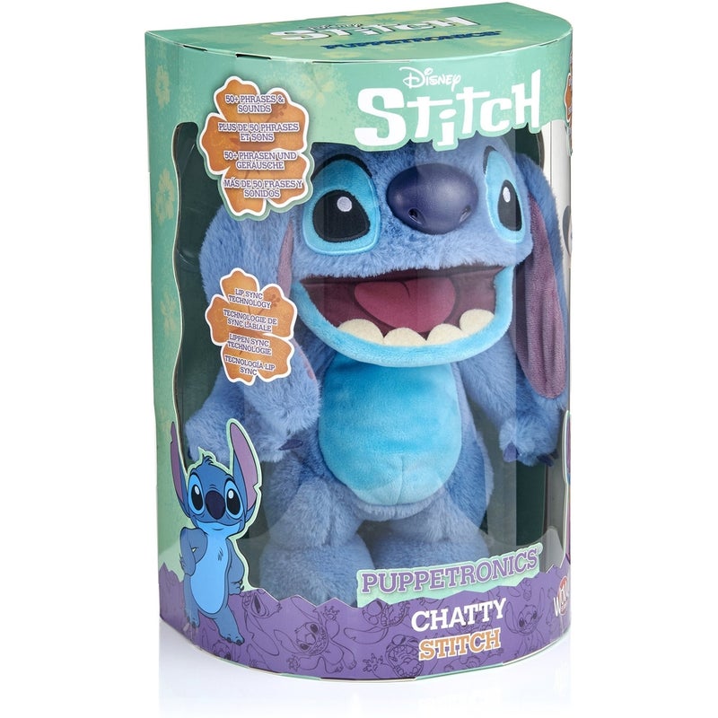 Wow! Stuff - Disney Stitch Puppetronics Chatty Stitch Plush Interactive Game - DIS-1025-01 - Image 5